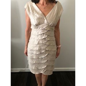 London Times champagne cocktail dress